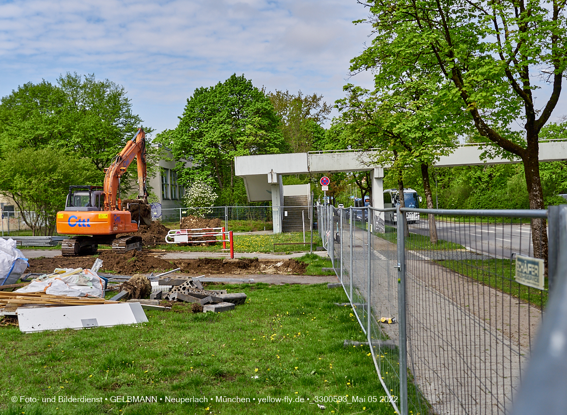 05.05.2022 - Baustelle am Haus für Kinder in Neuperlach